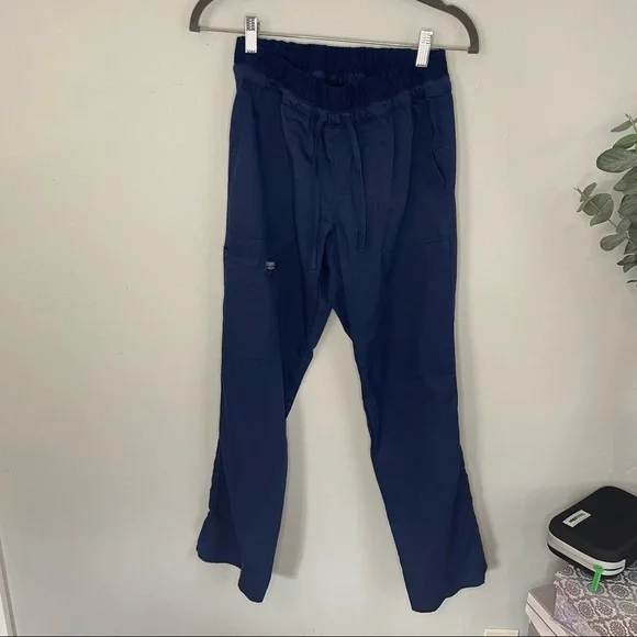 Cherokee Scrub Pants XS Petite Navy Blue - Picture 5 of 8
